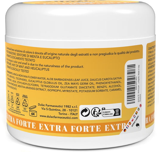 - Arnica per Cavalli Uso Umano, Gel Extra Forte 99% Effetto Freddo, 500 Ml, per Massaggio Cervicale, Muscolare E Articolare, Con Mentolo, Eucalipto E Aloe Vera, Made in Italy